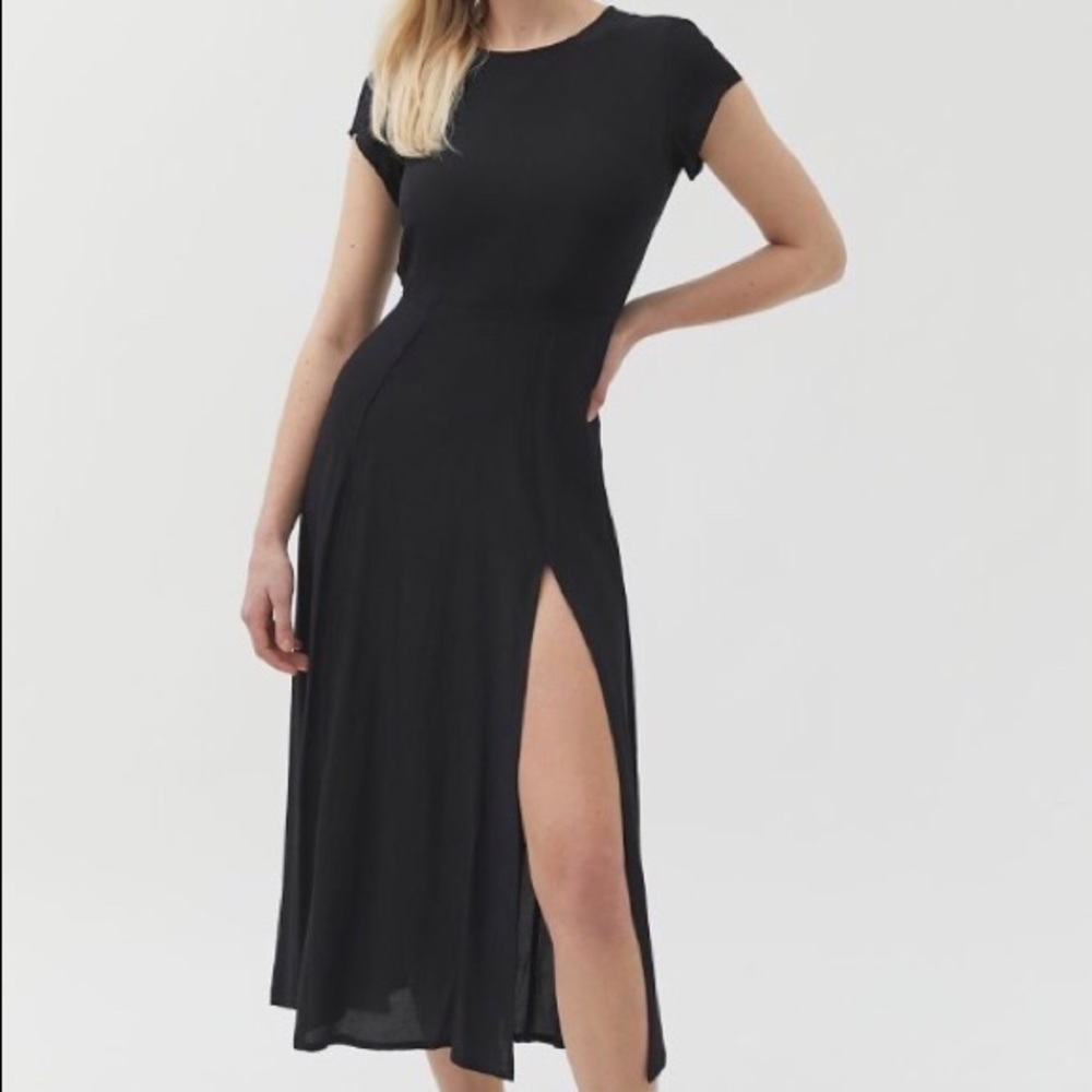 NWT Urban Outfitters black midi dress